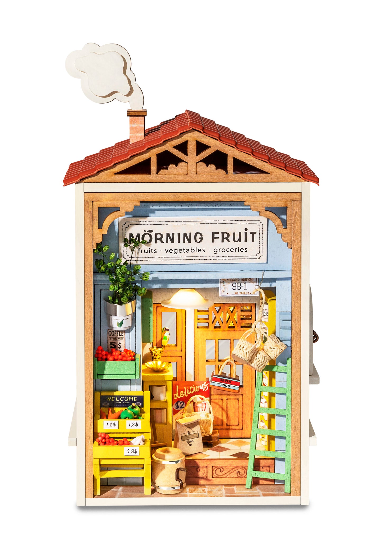 Rolife™ Medinis konstruktorius „Vaisių Kioskelis“