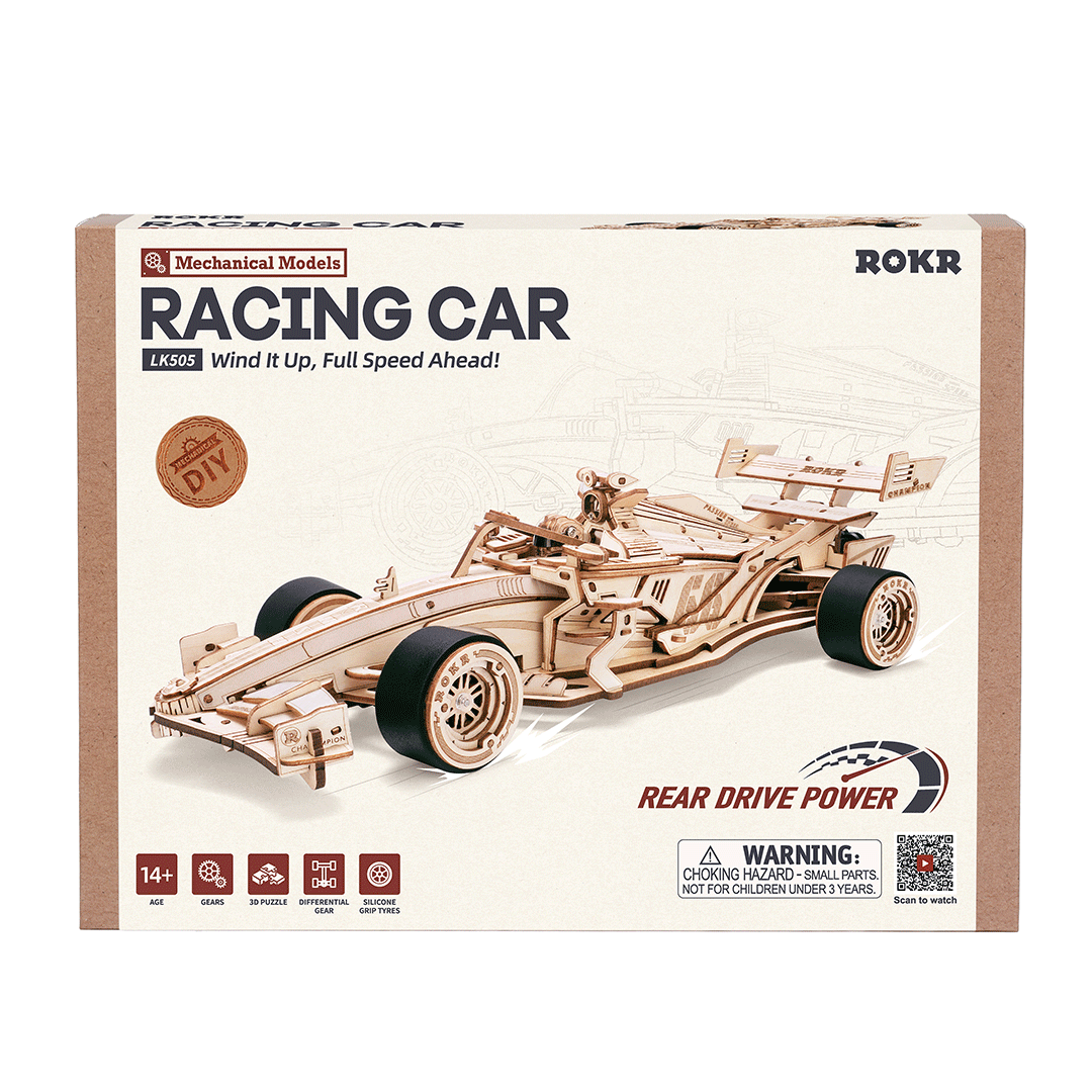 Rokr™ Medinis Konstruktorius „Racecar“