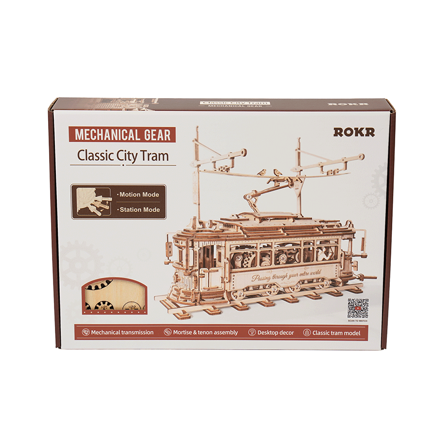 Rokr™ Medinis Konstruktorius „Miesto Tramvajus“