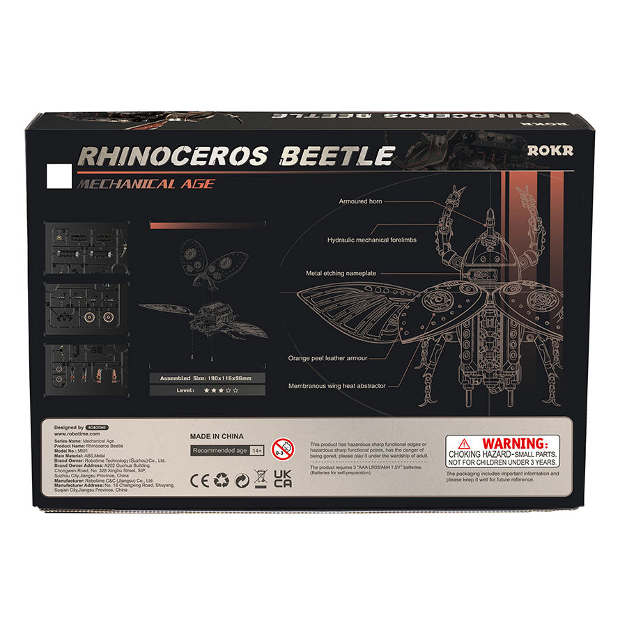 Rokr™ Metalinis Konstruktorius „Rhinoceros Beetle“