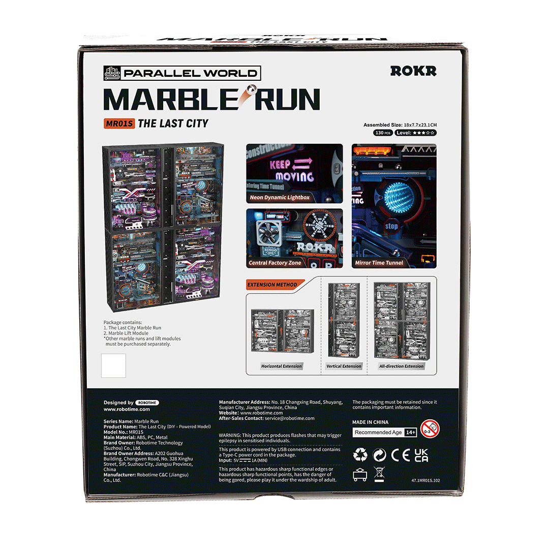 Rokr™ Medinis Konstruktorius Marble Run „Paskutinis Miestas“