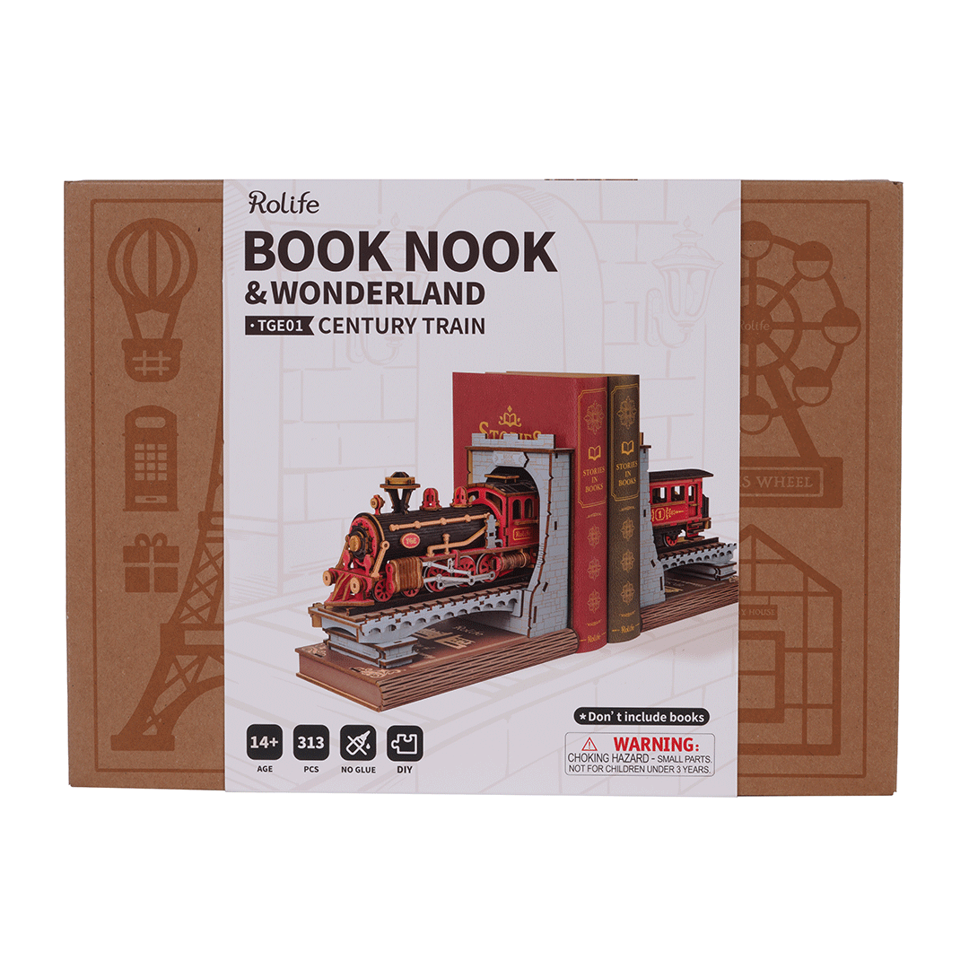 Rolife™ Book Nook Konstruktorius „Šimtmečio Traukinys“
