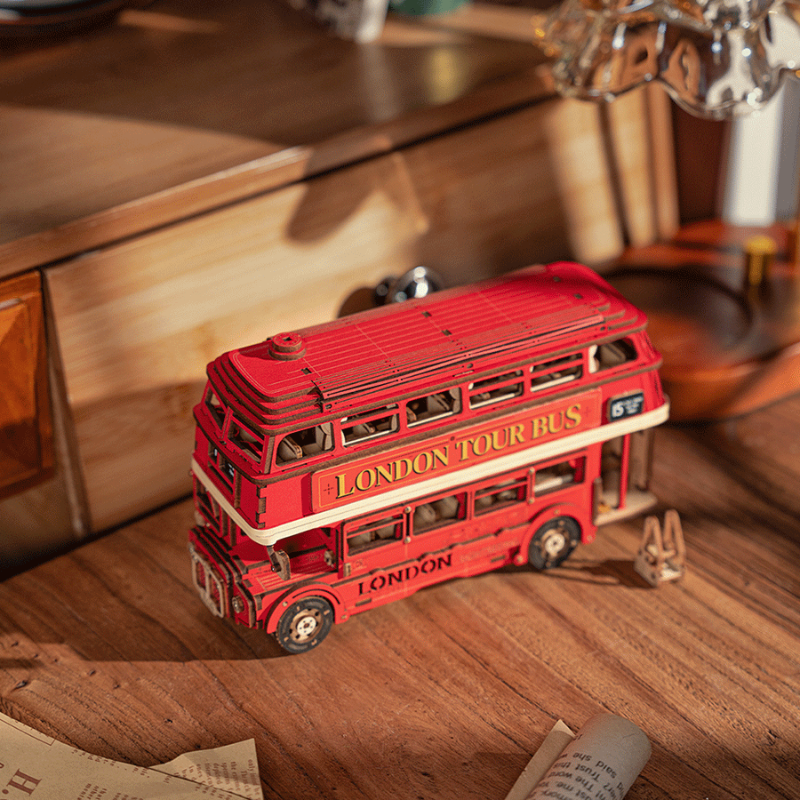 Rolife™ Medinis Konstruktorius „Londono Turistinis Autobusas“