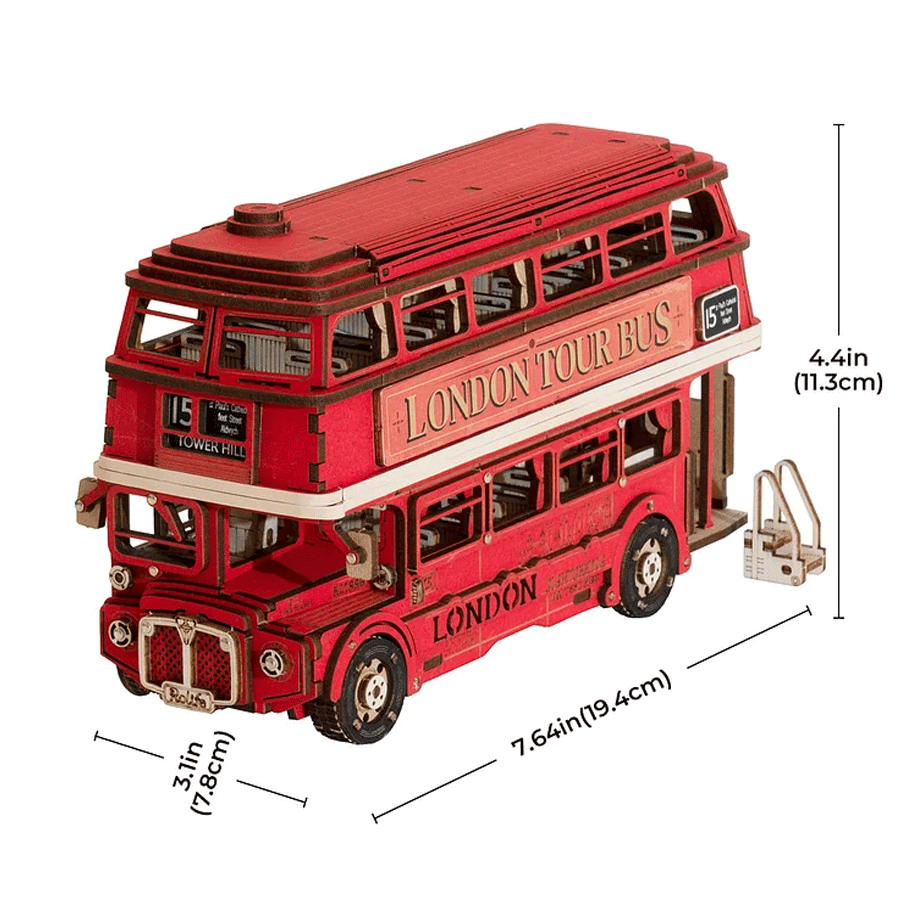 Rolife™ Medinis Konstruktorius „Londono Turistinis Autobusas“