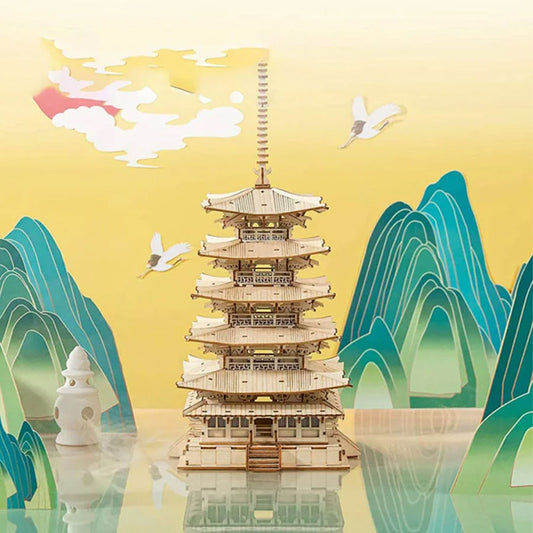 Rolife™ Medinis Konstruktorius „Pagoda“