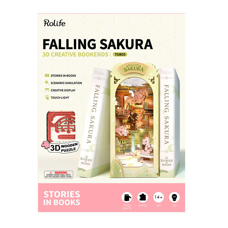 Rolife™ Book Nook Konstruktorius „Vystanti Sakura“