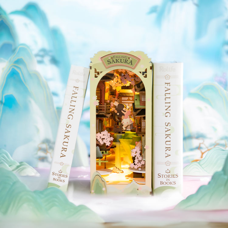 Rolife™ Book Nook Konstruktorius „Vystanti Sakura“