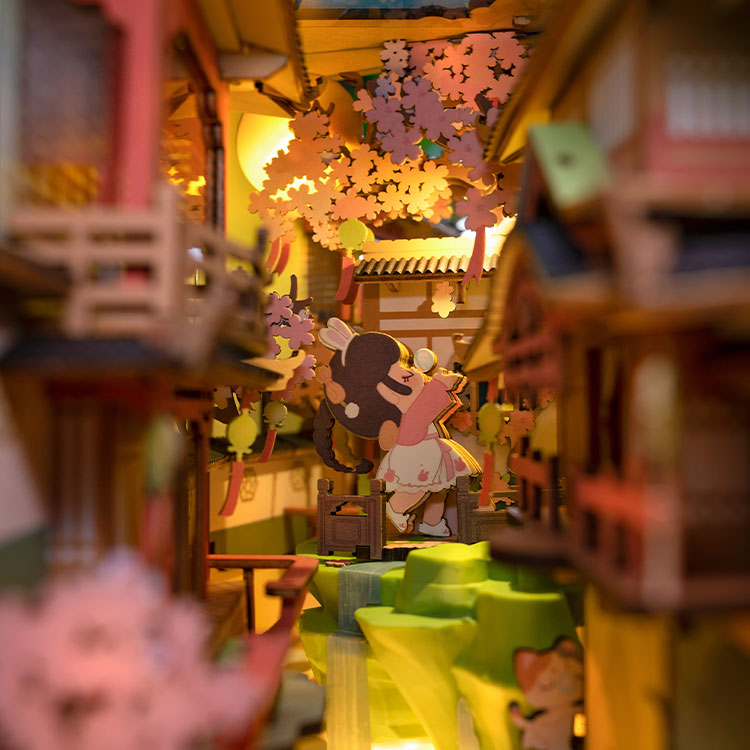 Rolife™ Book Nook Konstruktorius „Vystanti Sakura“