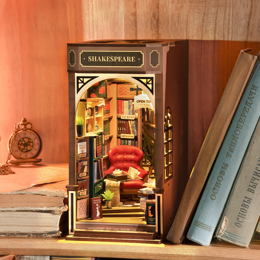 Rolife™ Book Nook Konstruktorius „Knygynas“