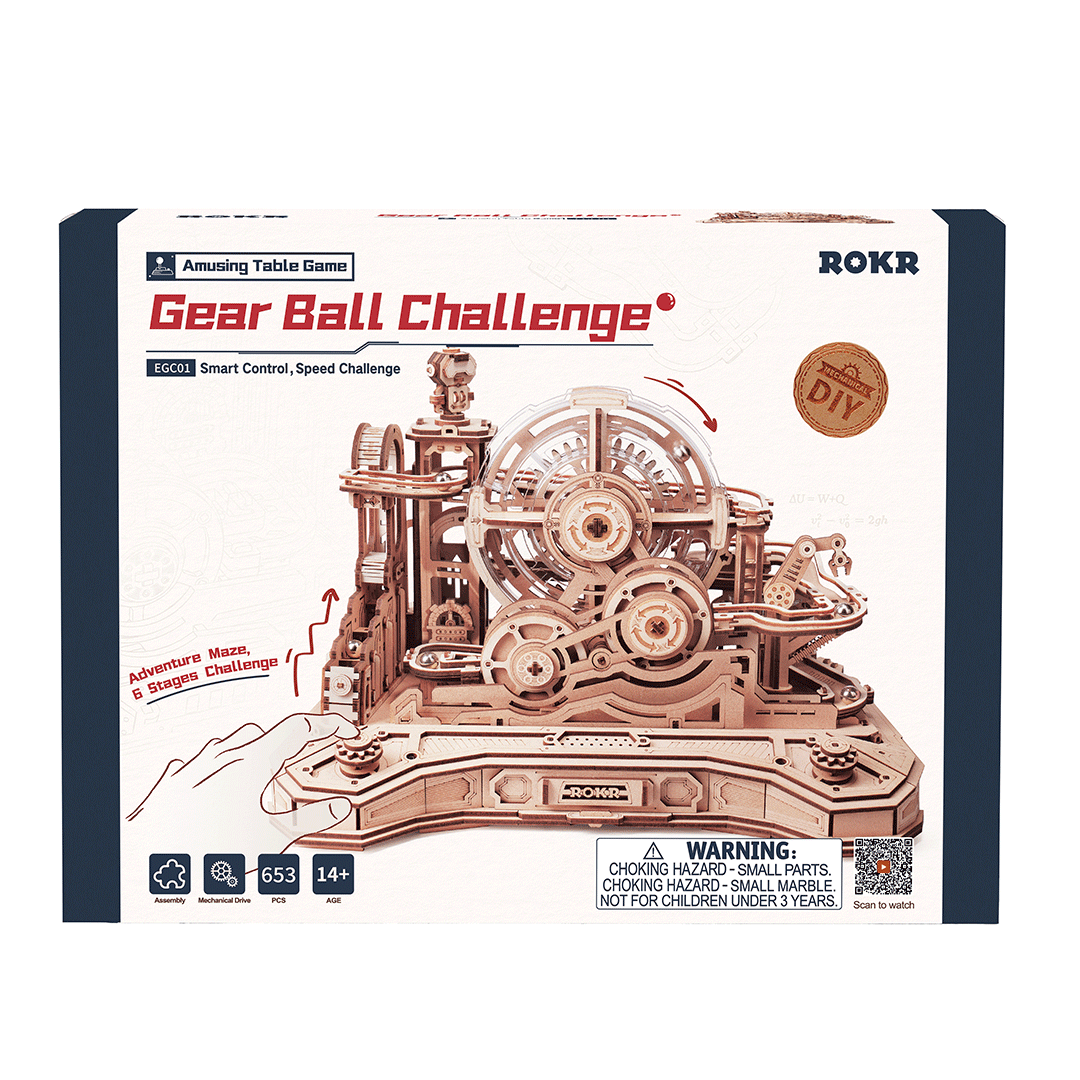 Rokr™ Medinis Konstruktorius Marble Run „Gear Ball Challenge“