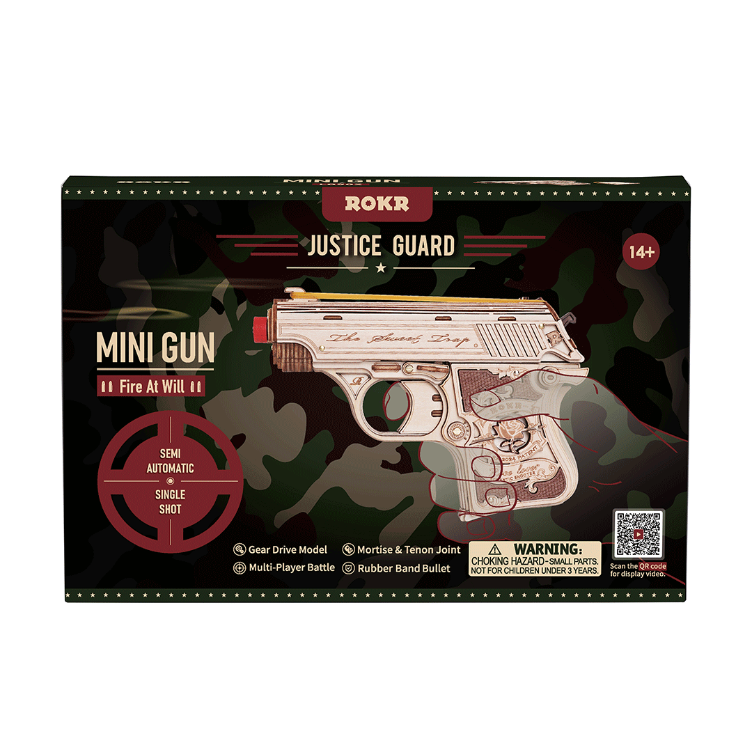 Rokr™ Medinis Konstruktorius „Mini Gun“