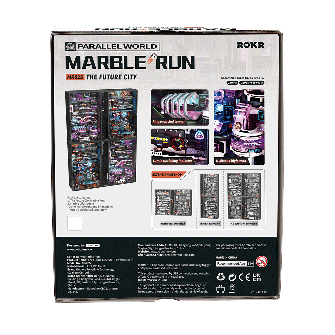Rokr™ Medinis Konstruktorius Marble Run „Ateities miestas“