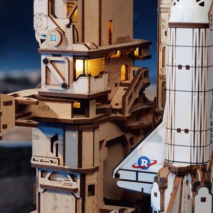 Rokr™ Medinis Konstruktorius „Kosminė Raketa“