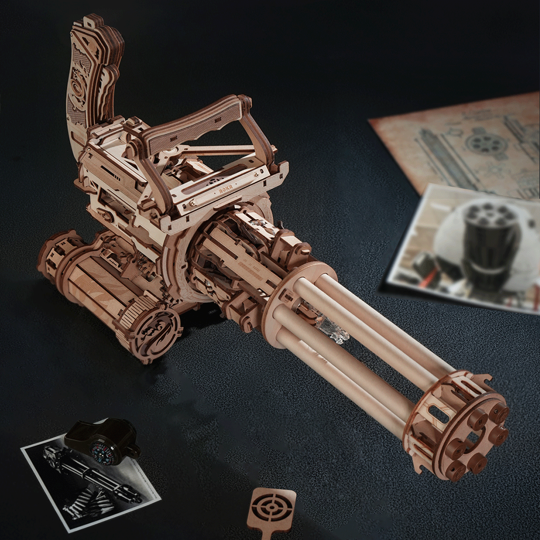 Rokr™ Medinis Konstruktorius „Machine Gun“